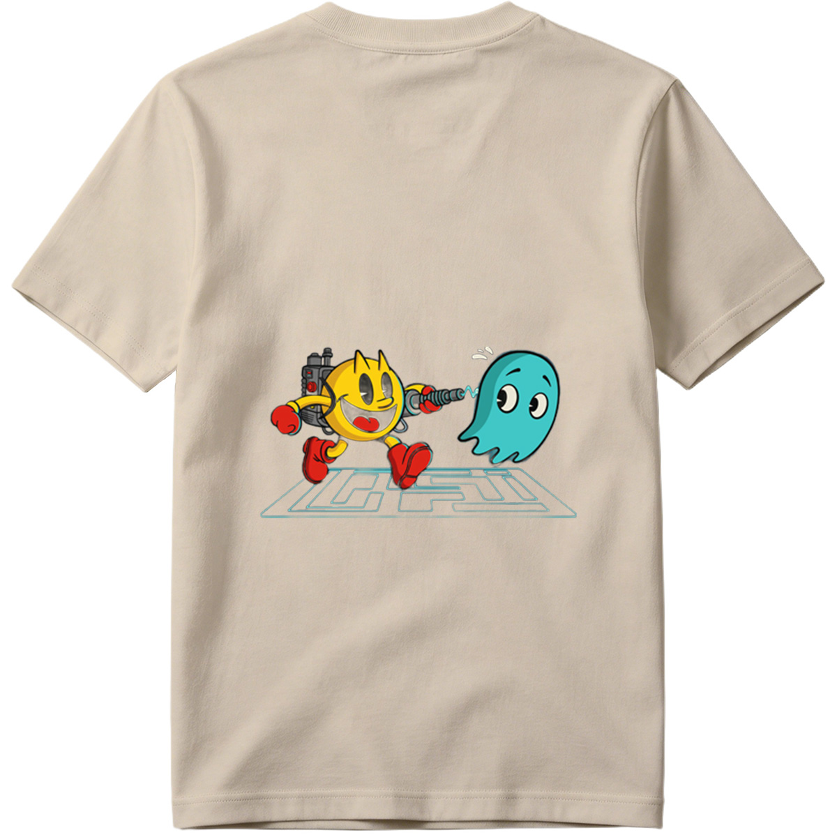 Pac-Man and Ghost in Action - Tee