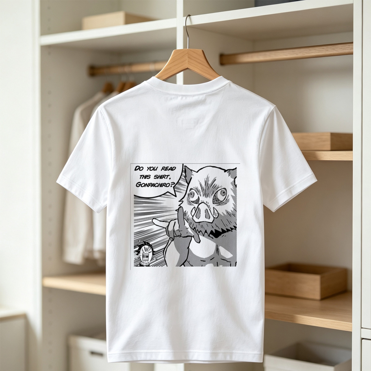 Demon Slayer: Pig Demon Questions Gonpachiro - Tee