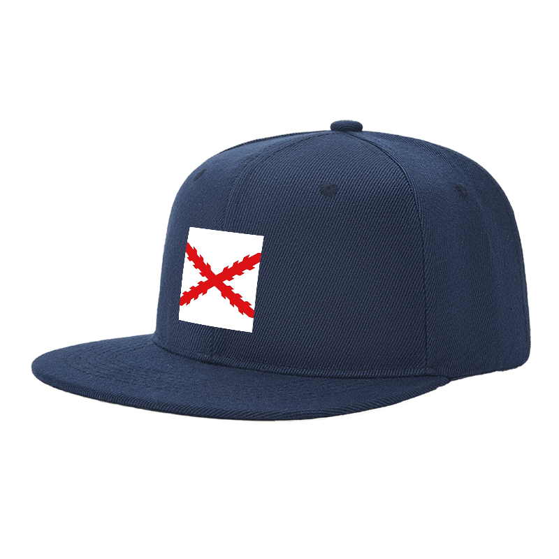 Flat Brim Baseball Cap Red Cross Lightning Print Streetwear Underground Skate Style for Basketball Court Skate Park Urban Scene Skaters Rappers Streetwear Enthusiasts