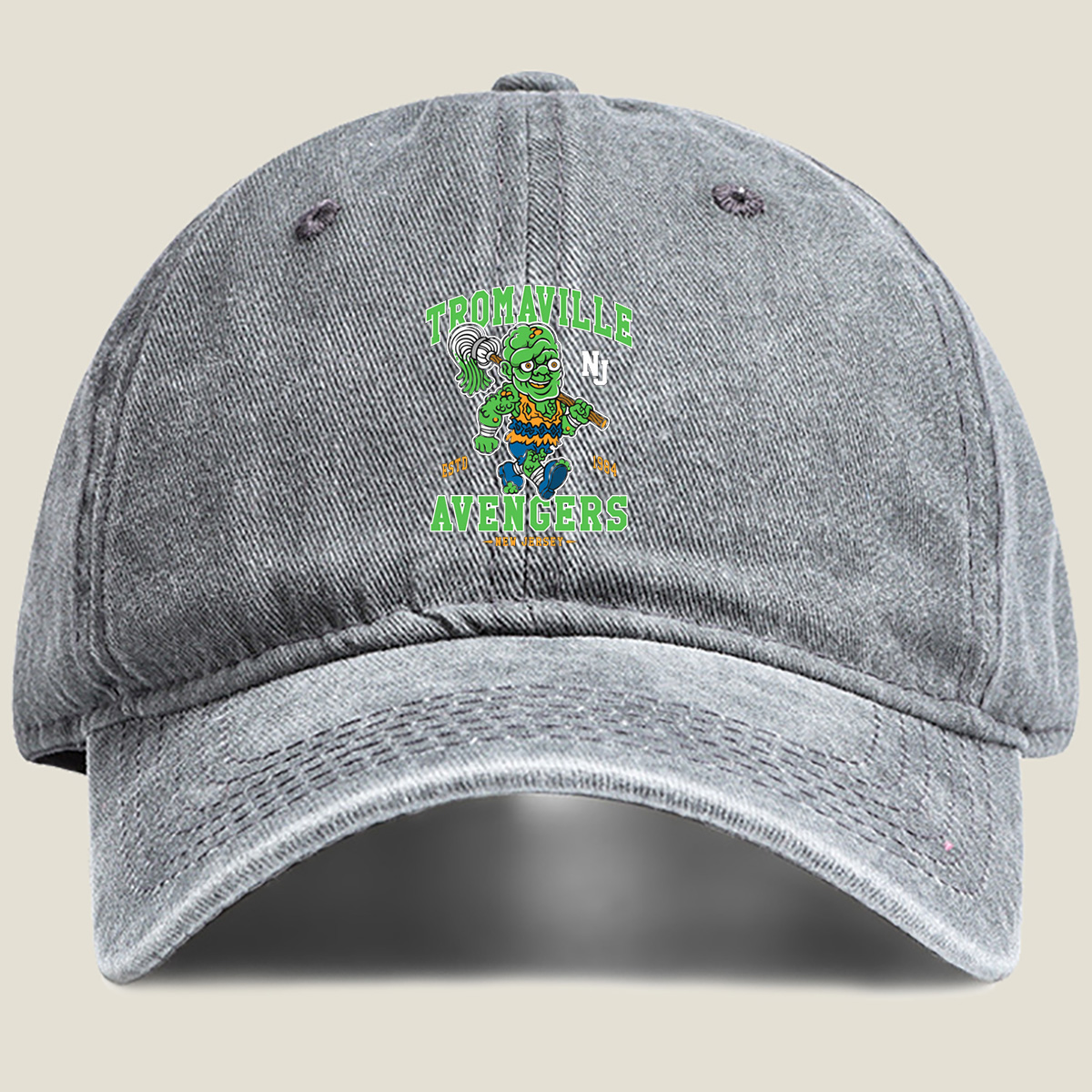 Tromaville Avengers: The Toxic Avenger - Washed Denim - Baseball Cap