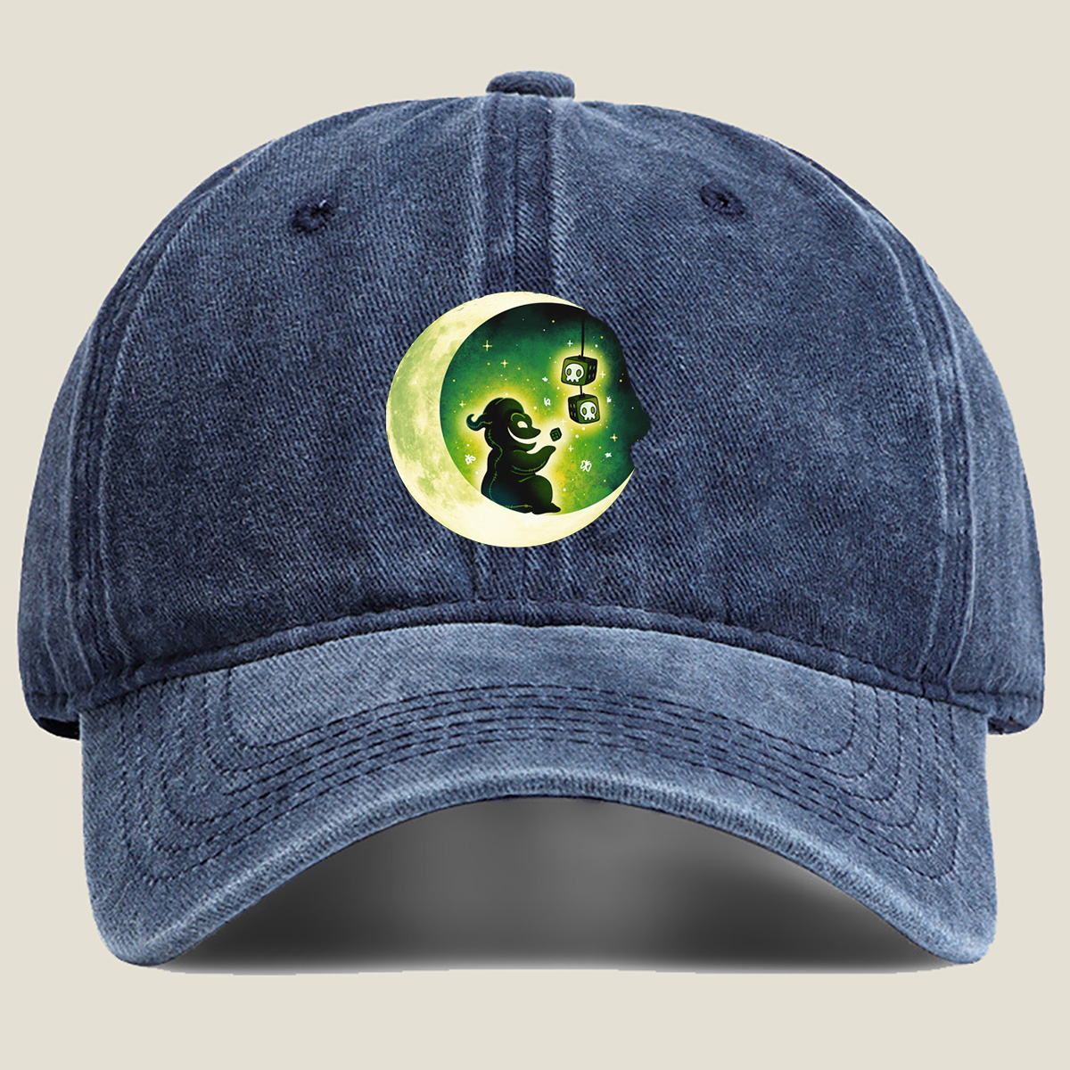 Undertale: Sans and Papyrus on the Moon - Washed Denim - Baseball Cap