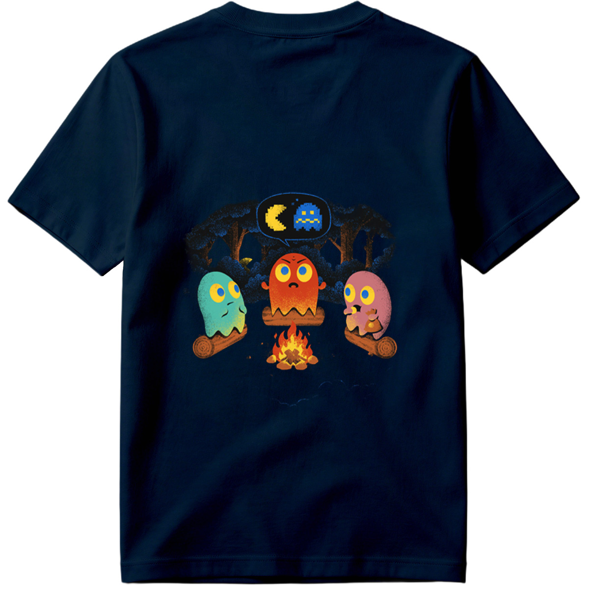 Pac-Man Ghosts Campfire Story - Tee