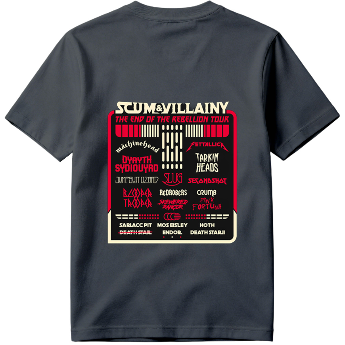 Scum & Villainy: The End of the Rebellion Tour – Star Wars Inspired Band Lineup - Tee