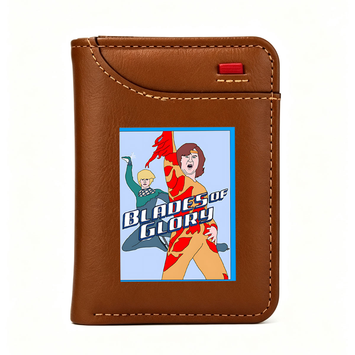 Blades of Glory: Two Skaters in Action - Vertical Style Wallet