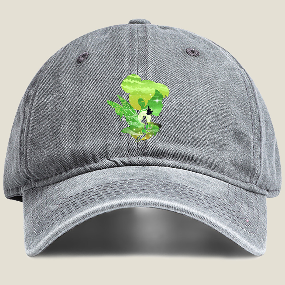 Peter Pan and Tinker Bell in Neverland - Washed Denim - Baseball Cap