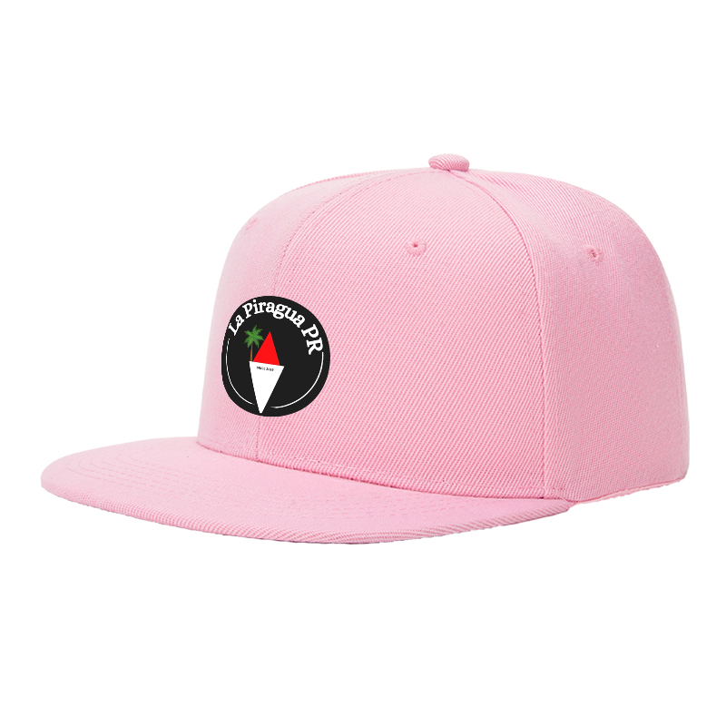 Flat Brim Baseball Cap La Piragua PR Logo Print Streetwear Underground Skate Style for Basketball Court Skate Park Urban Lifestyle Skaters Rappers Streetwear Enthusiasts Since 2019
