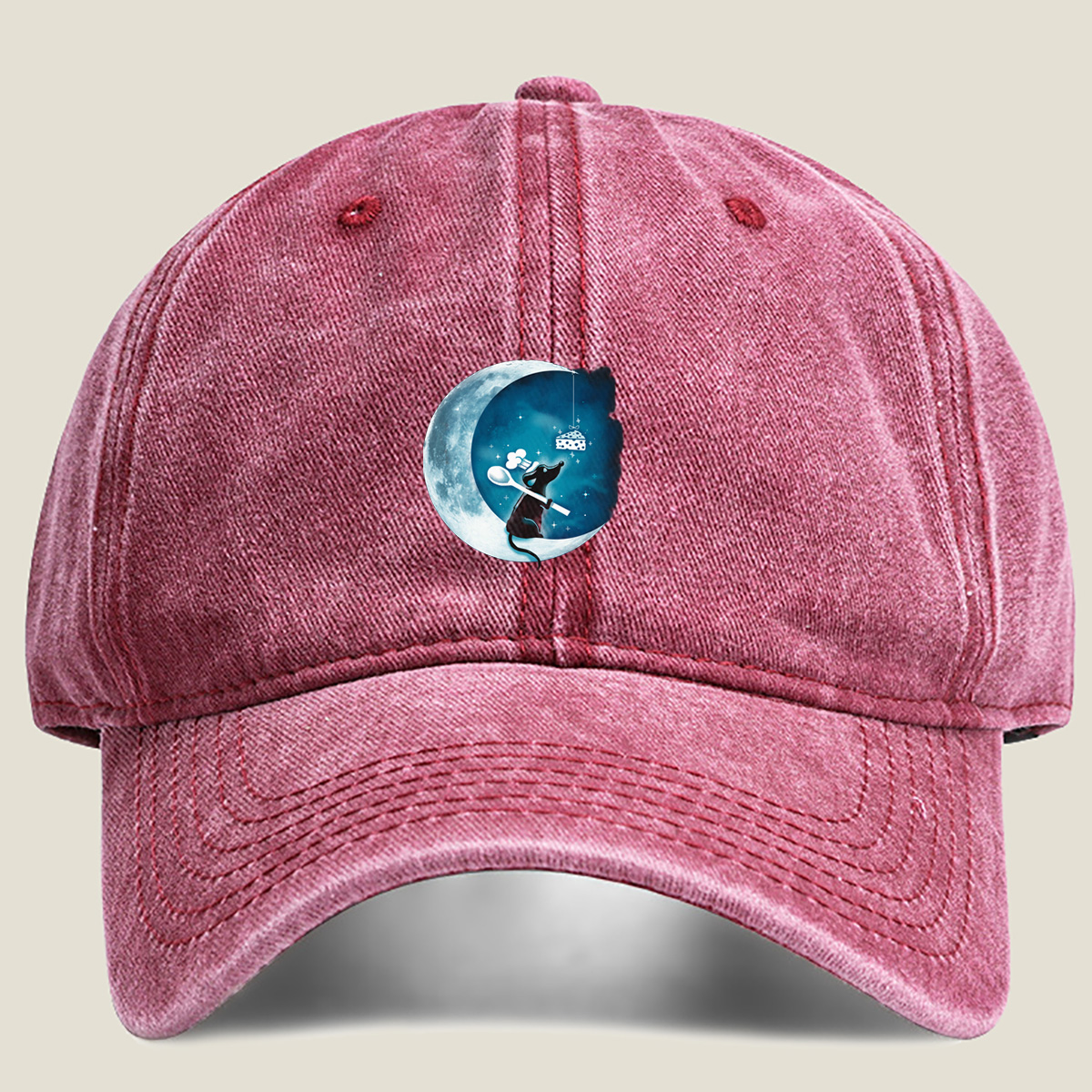Mickey Mouse and the Moonlight Cheese Dream - Washed Denim - Baseball Cap