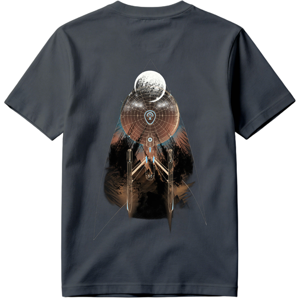 Star Trek: Enterprise and Moon - Tee