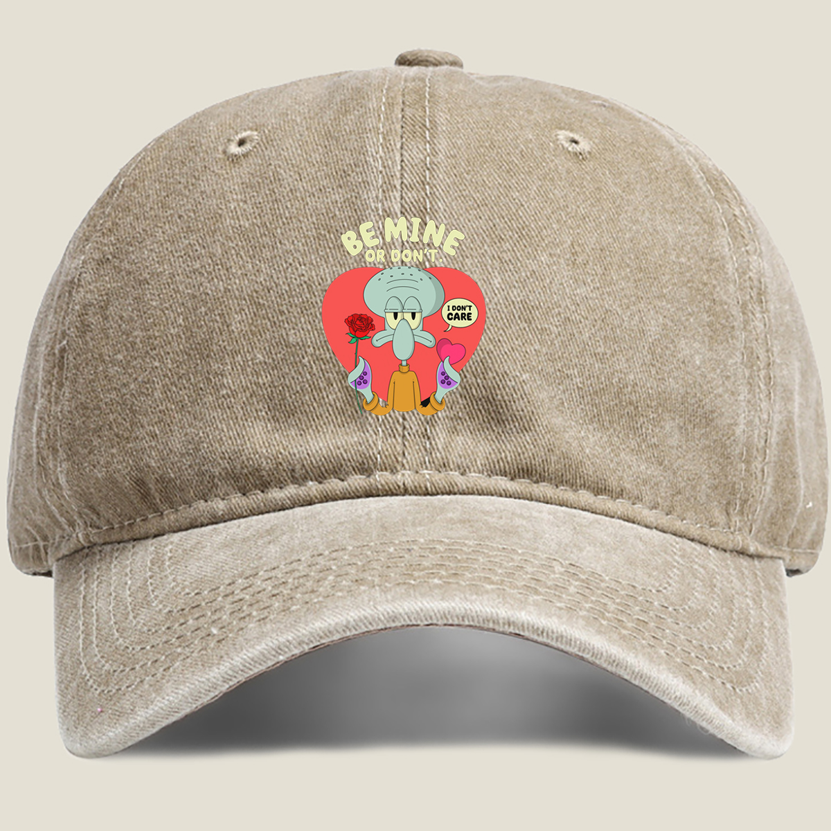 Squidward Be Mine or Don't - Washed Denim - Baseball Cap