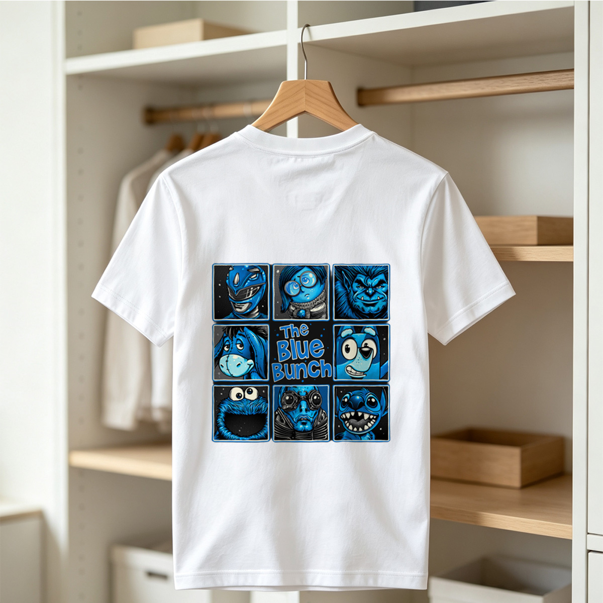 The Blue Bunch: A Collection of Blue Characters - Tee