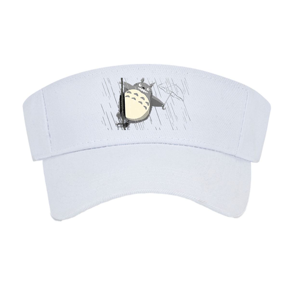 Totoro in the Rain with Umbrella and Streetlamp -  Visor cap