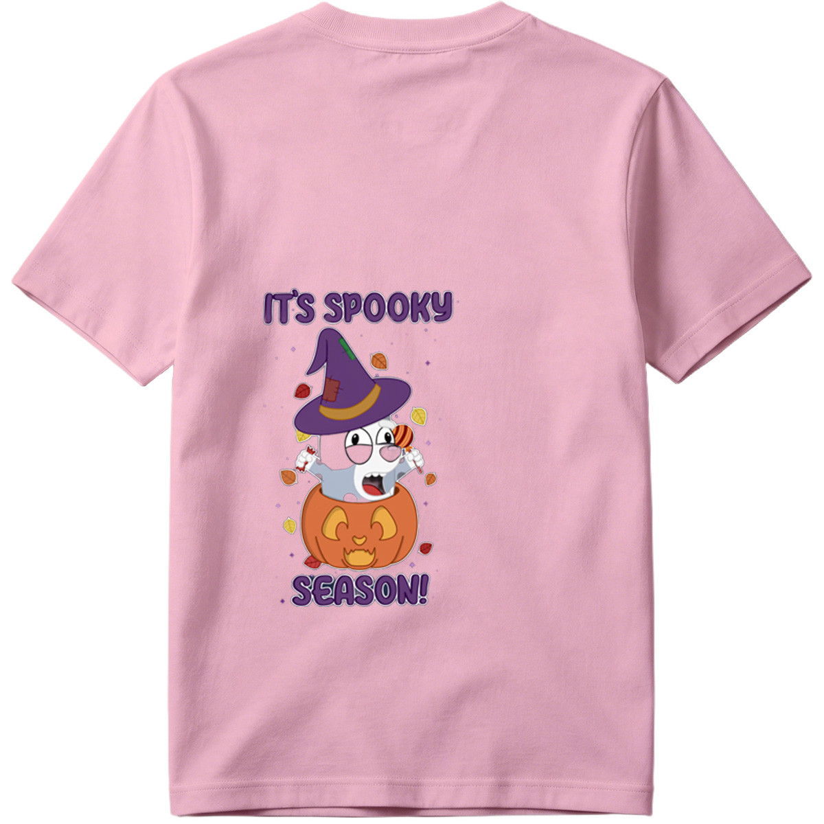 It's Spooky Season! - Dog in Witch Hat and Pumpkin - Tee