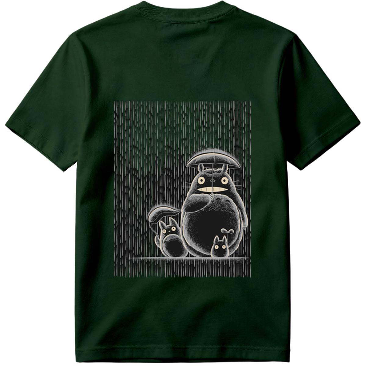 Totoro and Friends in the Rain - Tee