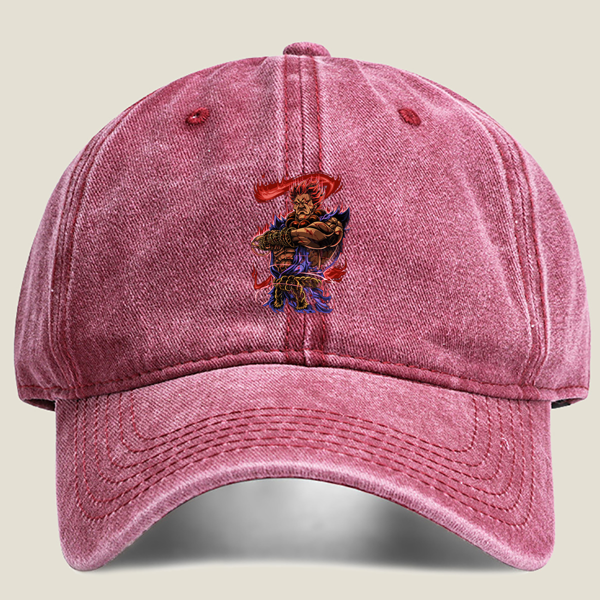 Street Fighter - Akuma - Washed Denim - Baseball Cap