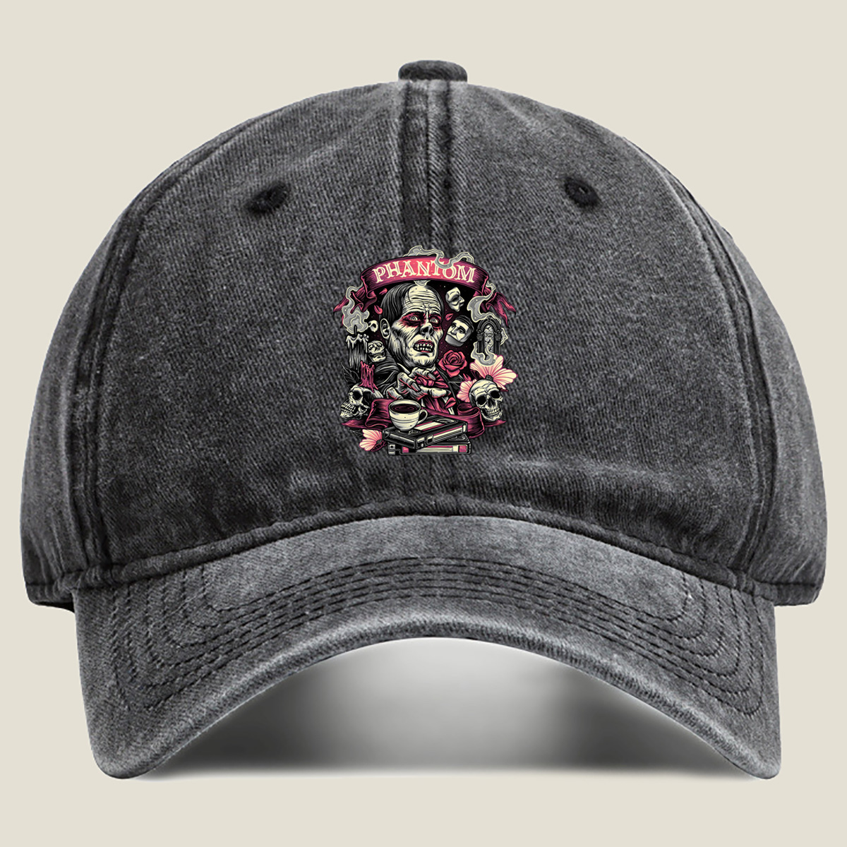 Phantom of the Opera: The Phantom and His Masks - Washed Denim - Baseball Cap