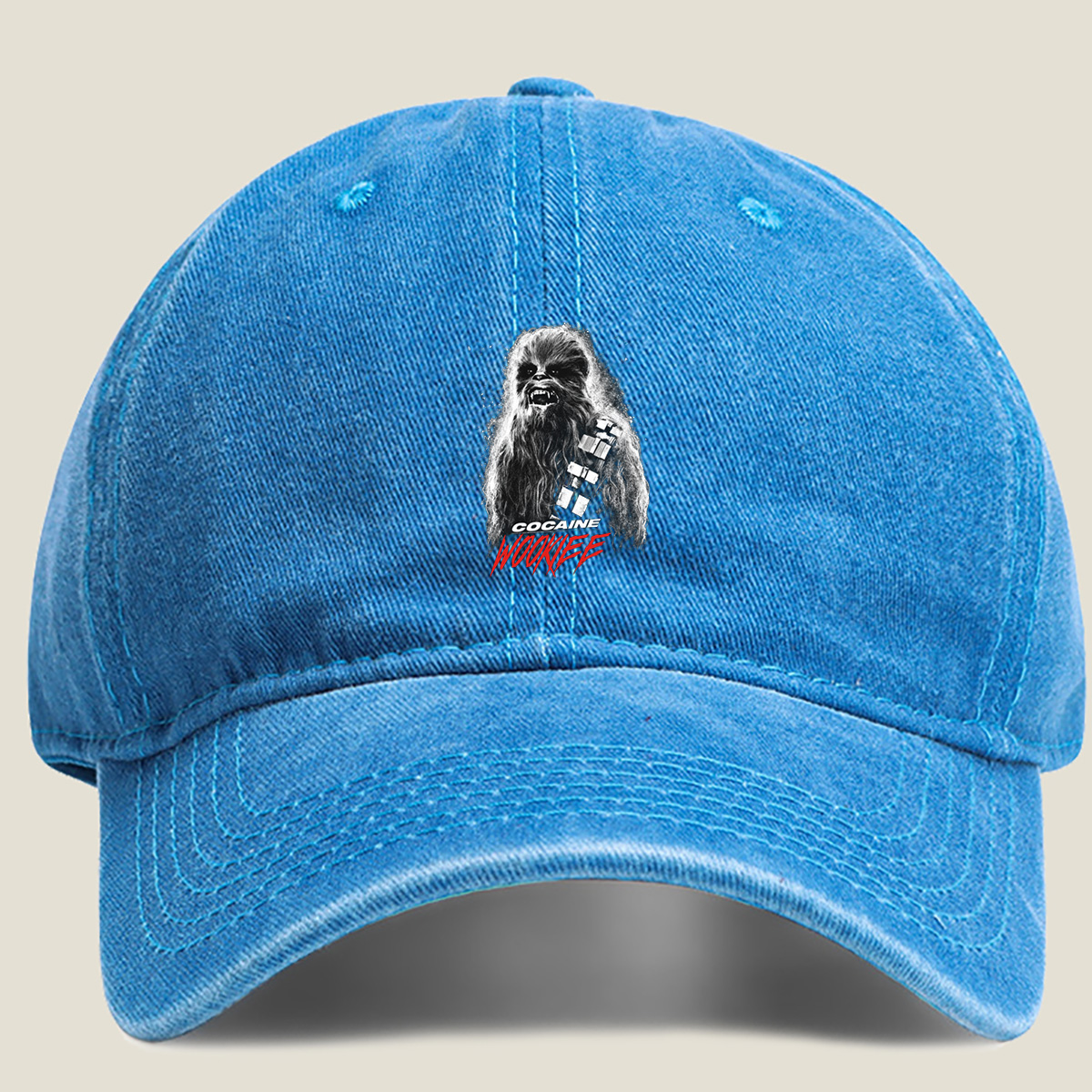 Cocaine Wookiee - Washed Denim - Baseball Cap