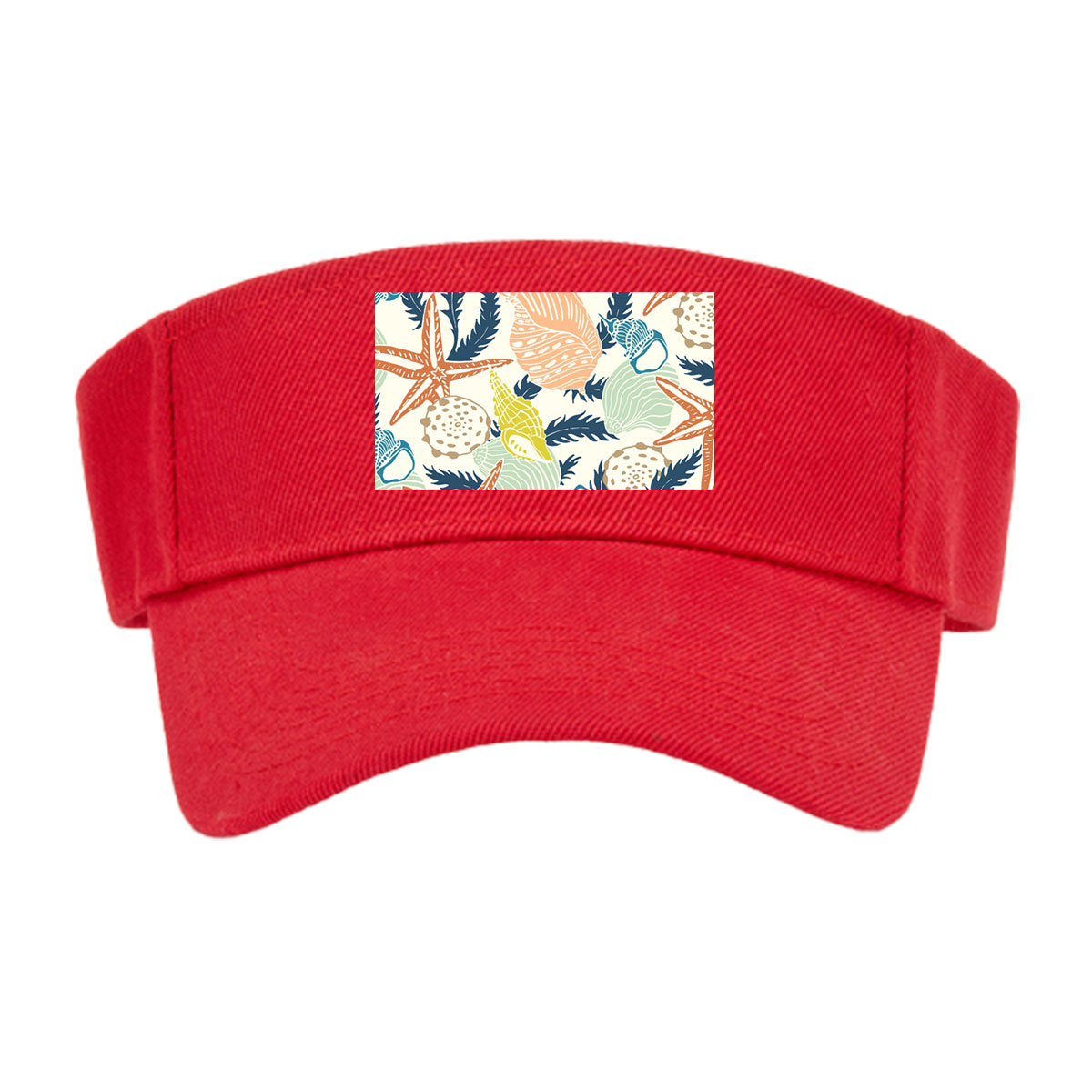 Seashells, Starfish, and Seaweed Pattern -  Visor cap