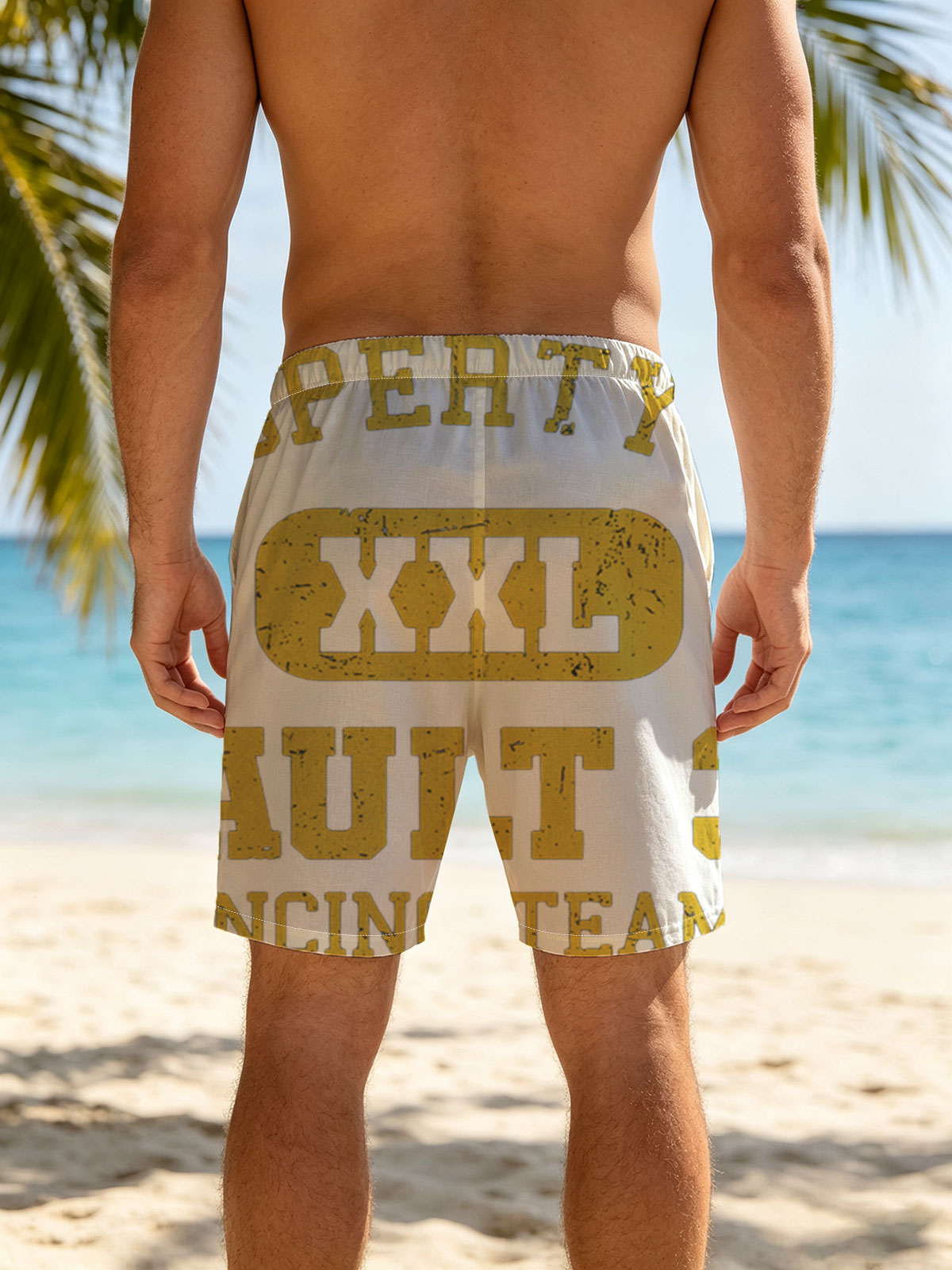 Property of XXL Vault 33 Fencing Team C -  Beach shorts