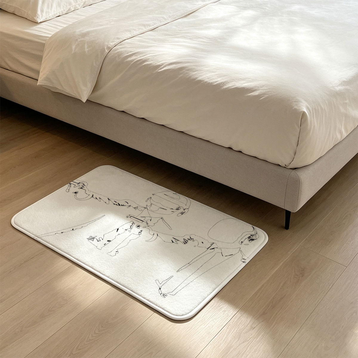 Hitman and Agent 47 in Action - Flannel floor mat