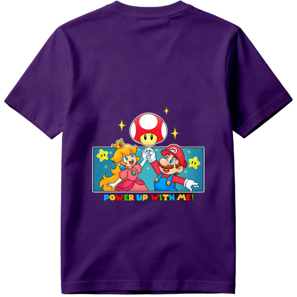 Super Mario: Mario and Peach Power Up with Toad! - Tee