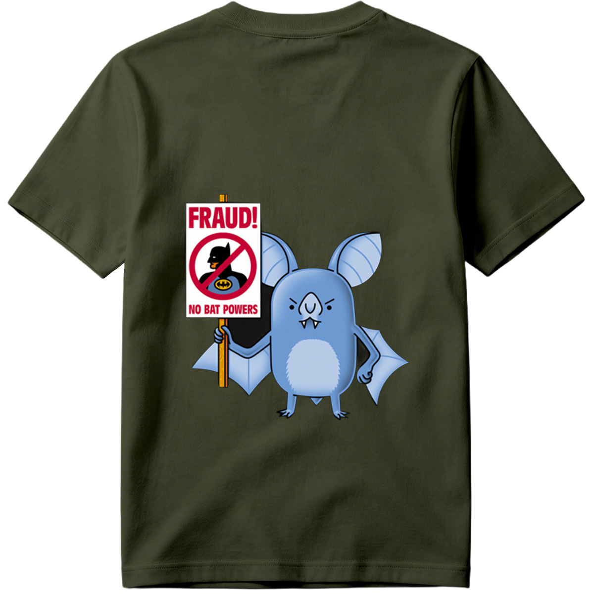 Batman and Bat Creature Protest Fraud - Tee