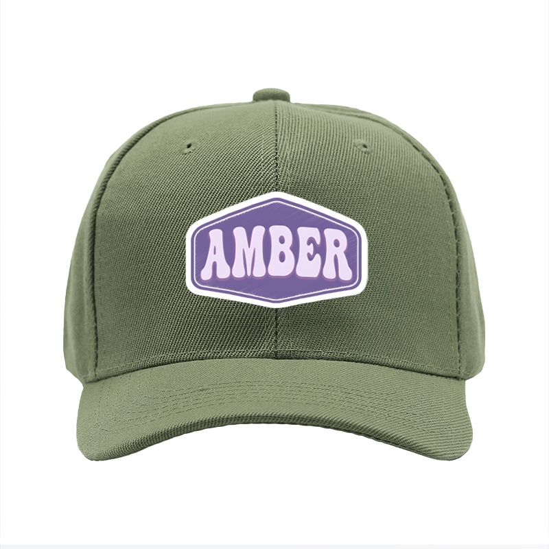 1pc New Baseball Cap with Amber Logo Print Unisex Adjustable Hat for Outdoor Activities and Casual Wear Suitable for Adults and Teens