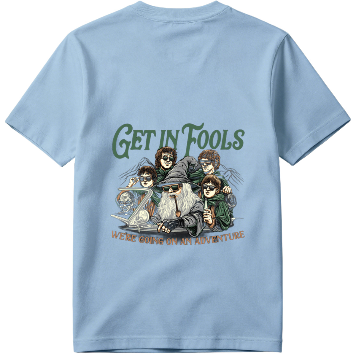 The Lord of the Rings: Frodo, Sam, Merry, Pippin, and Gandalf with a Modern Twist - Tee