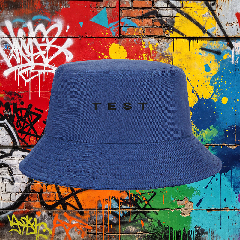 Unisex Classic Bucket Hat with Minimalist Text Print - Lightweight Sun Protection Cap for Outdoor Activities, Travel, and Casual Wear - Ideal for Adults Seeking Stylish and Functional Headwear