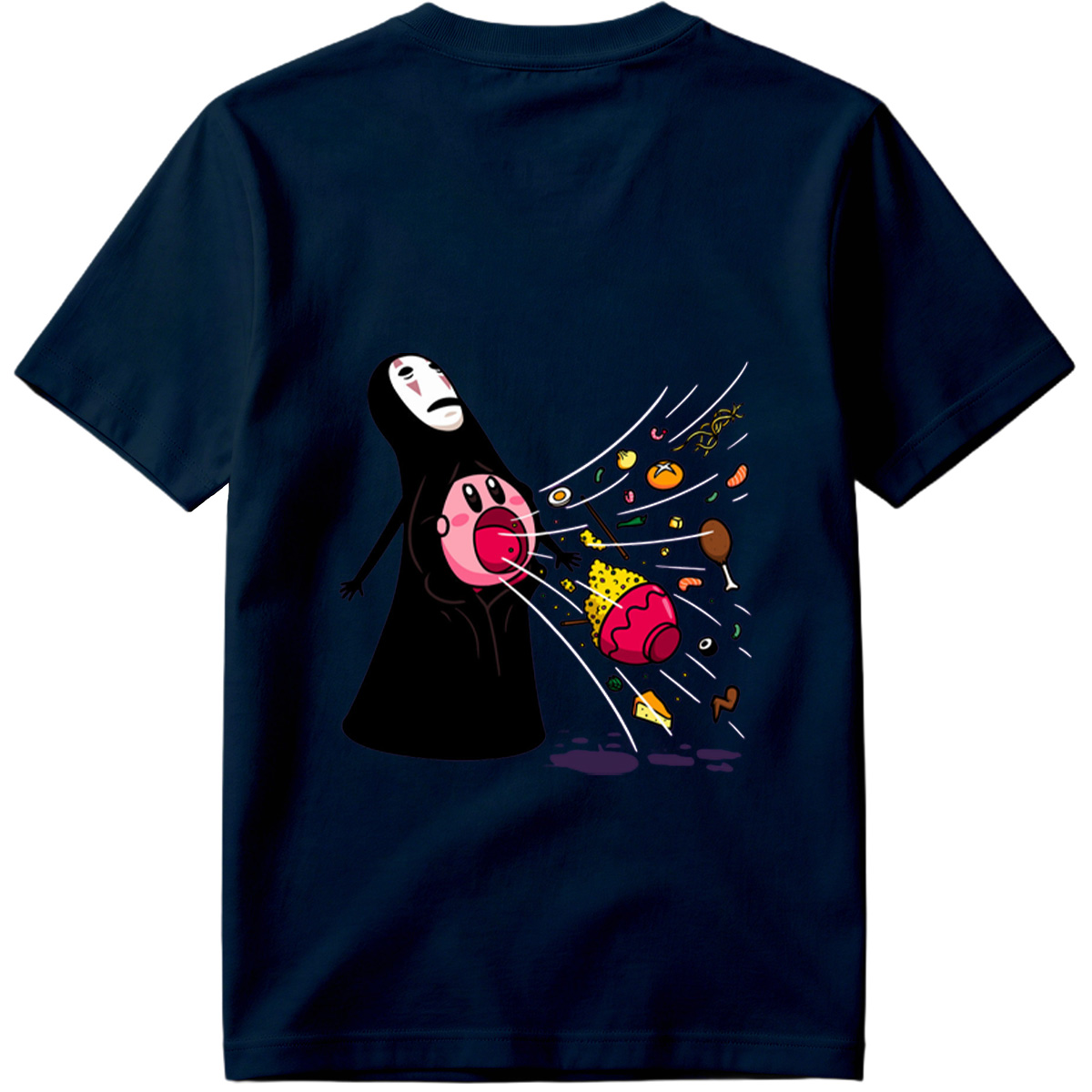 No-Face and Kirby: Food Explosion - Tee