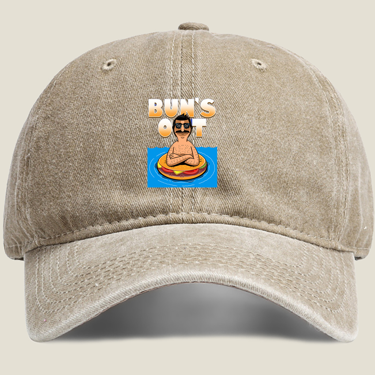 Bun's Out - Washed Denim - Baseball Cap