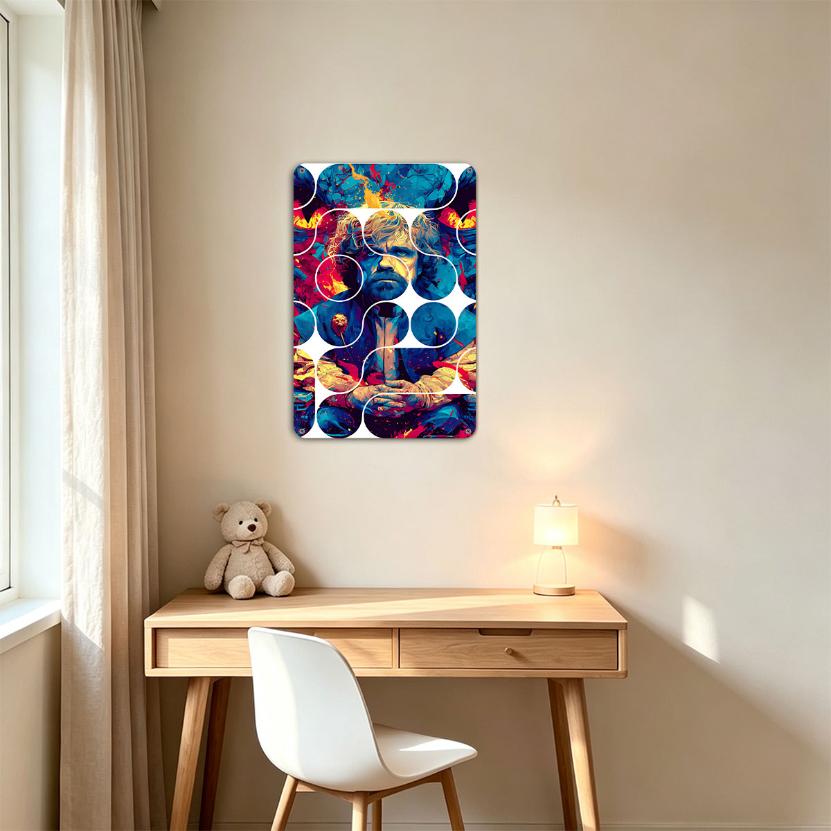 Game of Thrones: Tyrion Lannister in a Vibrant, Abstract Portrait - painting