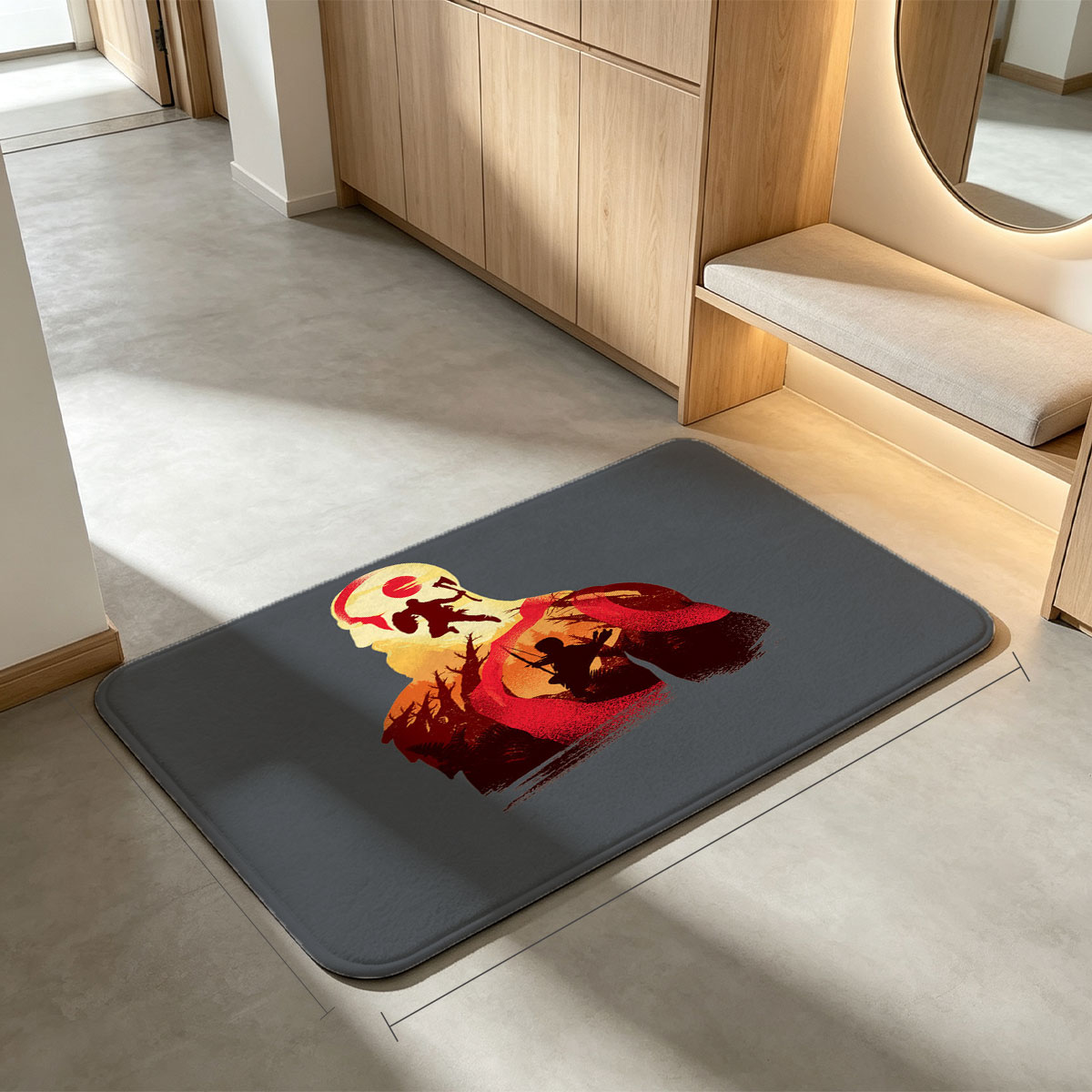 Naruto and Sasuke: Shadow of the Ninja - Flannel floor mat