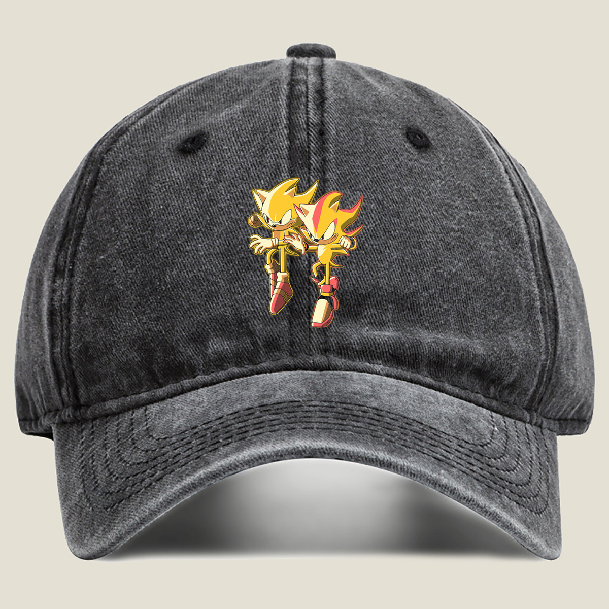 Sonic the Hedgehog: Super Sonic and Shadow - Washed Denim - Baseball Cap