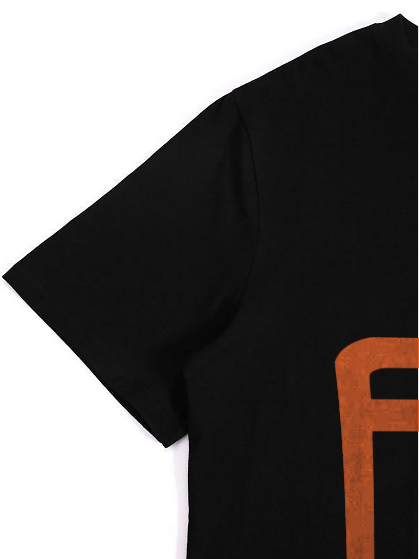 Men's Printed T-Shirt with Bold Orange Square Logo Design Casual Round Neck Lightweight Breathable Summer Short Sleeve Tee for Everyday Wear, Outdoor Activities, and Urban Style Fashion Lovers