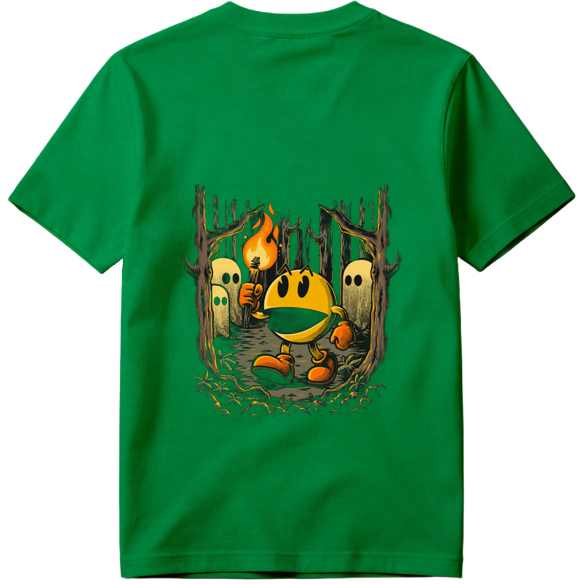 Pac-Man in the Haunted Forest - Tee