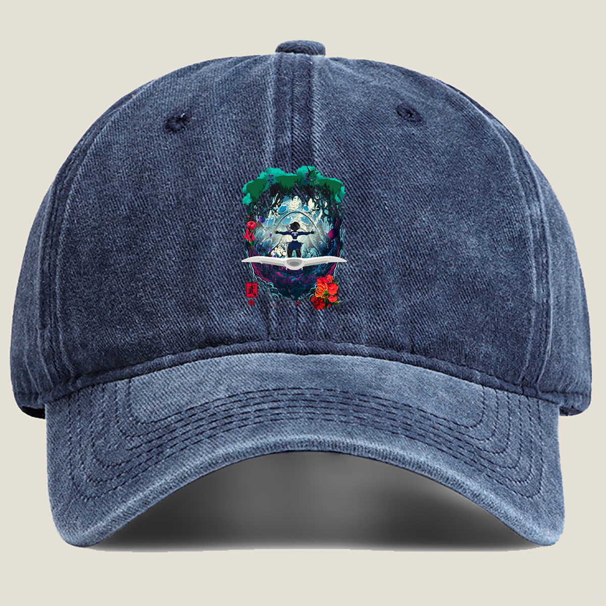 Sailor Moon: Luna's Dream Garden - Washed Denim - Baseball Cap
