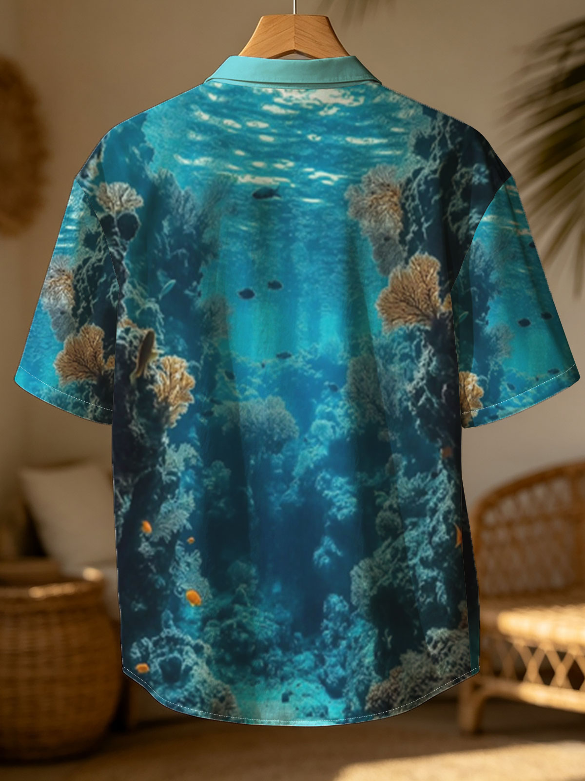 Underwater Coral Cave with Sunlight and Fish -  Shirt
