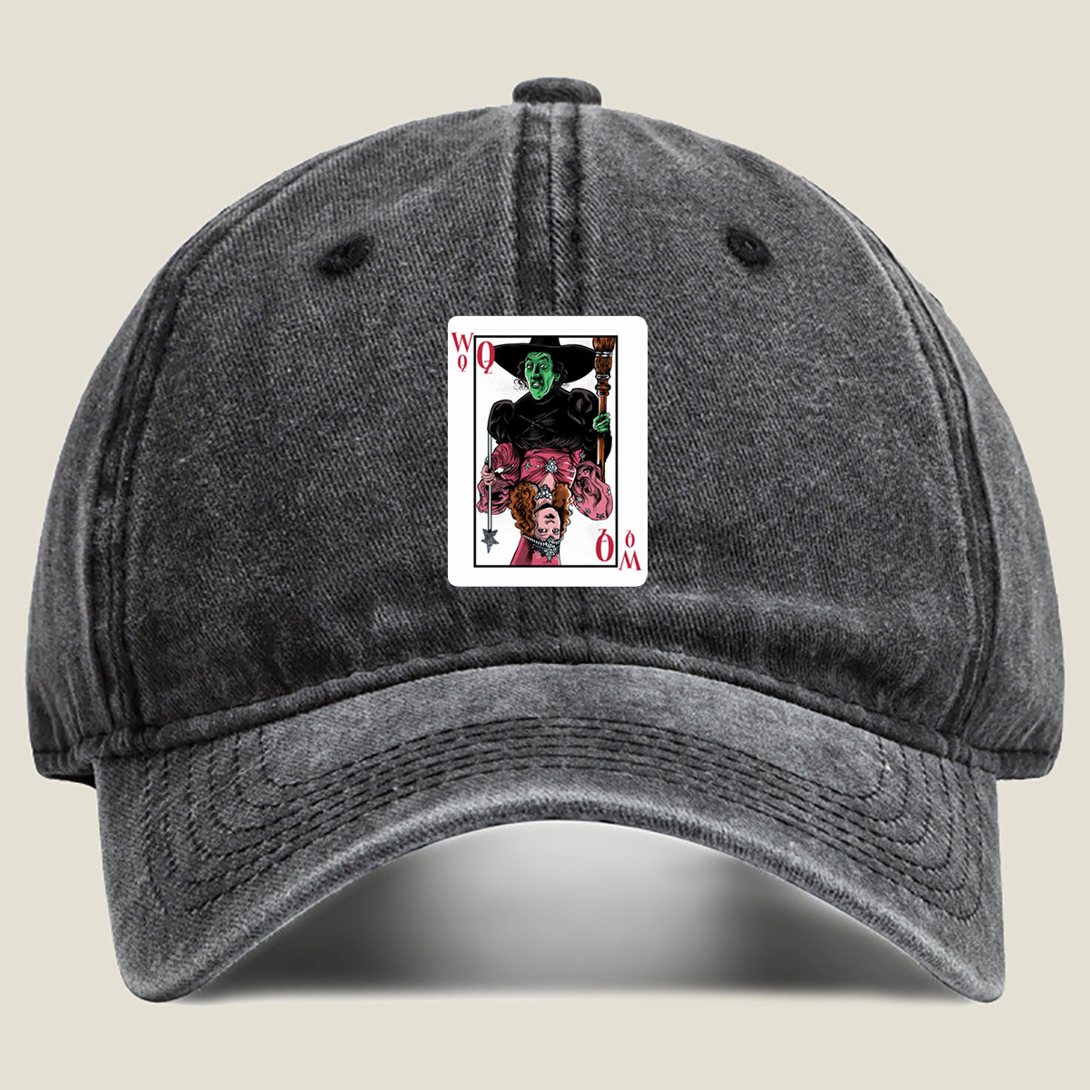 The Wizard of Oz: Wicked Witch of the West Queen Card - Washed Denim - Baseball Cap