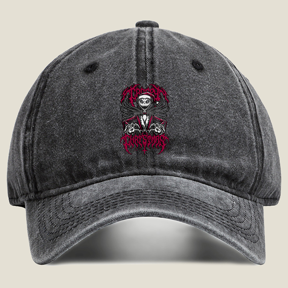 The Nightmare Before Christmas - Jack Skellington - Washed Denim - Baseball Cap