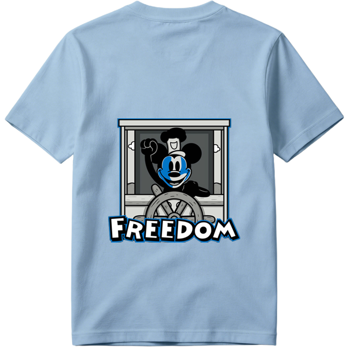Mickey Mouse Freedom Steering Wheel Design - Tee