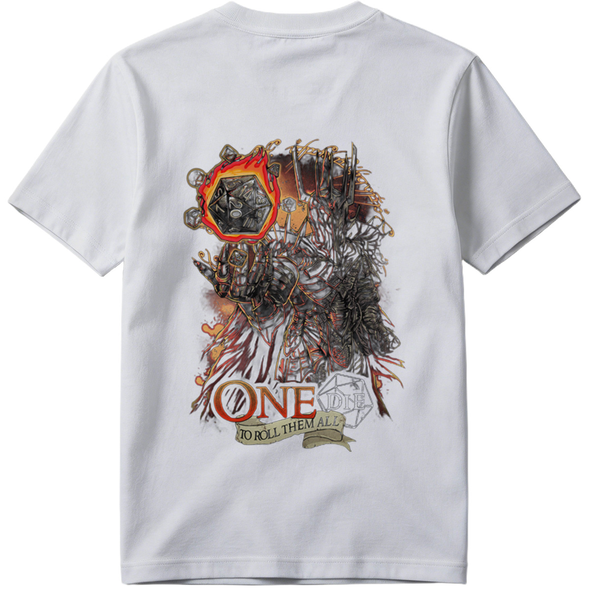 One Die to Roll Them All: D&D Inspired Fantasy Art - Tee