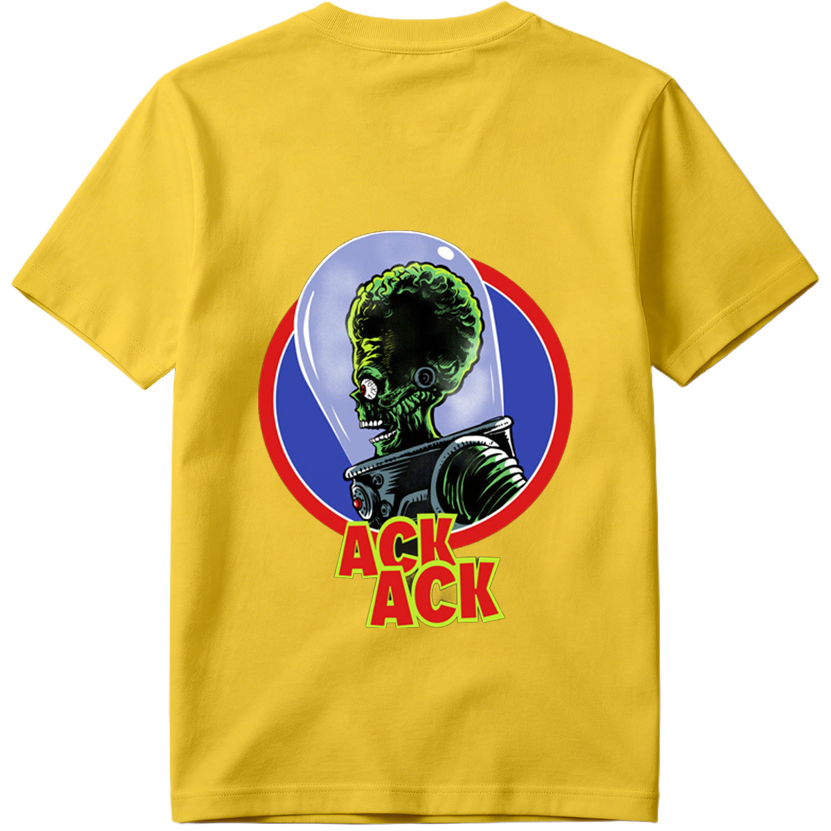 Ack Ack: Green Alien in Space Helmet - Tee