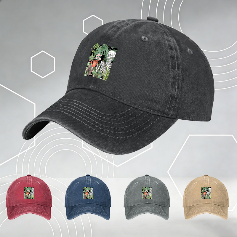 New Baseball Cap with Train and Heartbeat Pattern Print - Unisex Adjustable Hat for Outdoor Activities, Travel, and Casual Wear - Perfect for Train Enthusiasts and Fashion-Lovers Aged 18-45