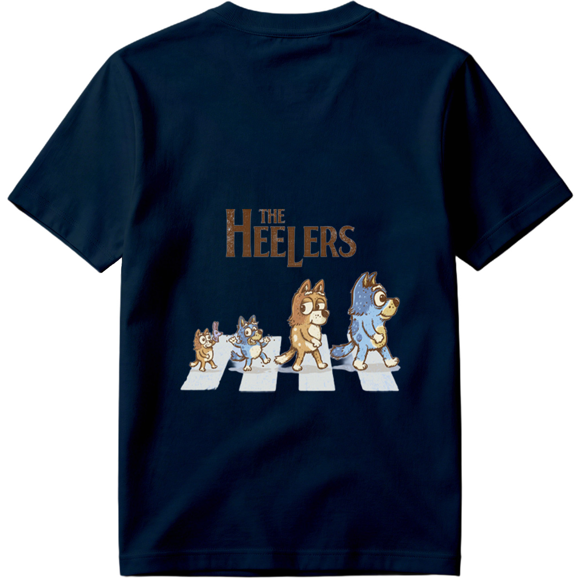 The Heelers: Bluey, Bingo, Bandit, and Mum Dog - Tee