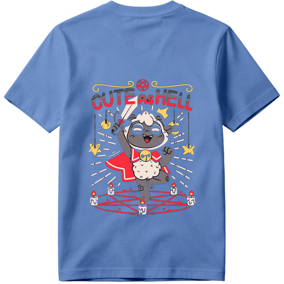 Cute as Hell: Devilish Sheep Character Design - Tee