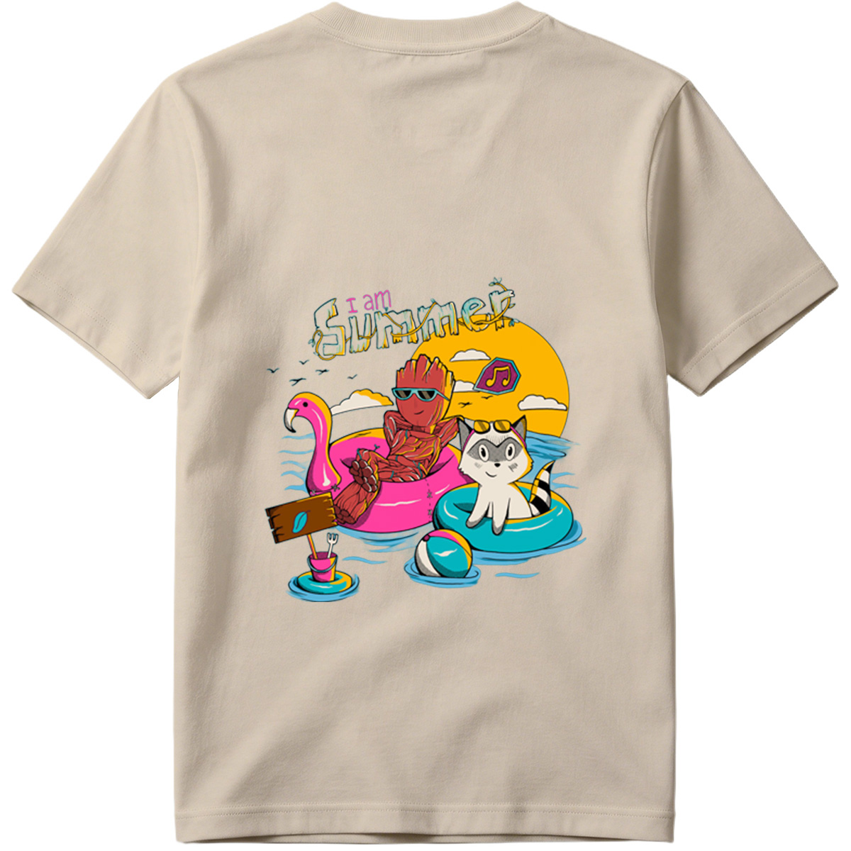 Guardians of the Galaxy: Groot and Rocket Summer Vibes - Tee