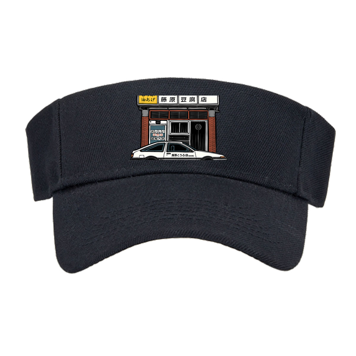 Ghost of Akina and Son: Tofu Delivery Service Featuring Initial D's Toyota AE86 -  Visor cap