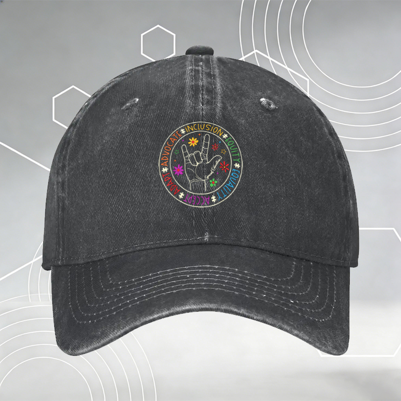 New Baseball Cap with Blue Ribbon and 