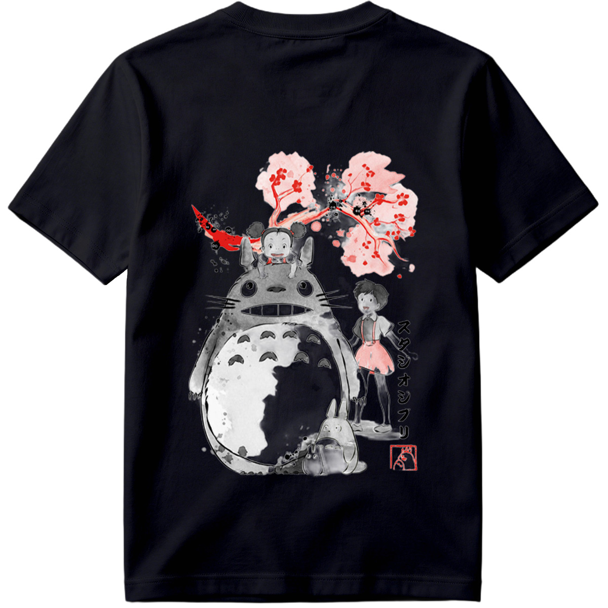 Totoro, Mei, and Satsuki from Studio Ghibli - Tee