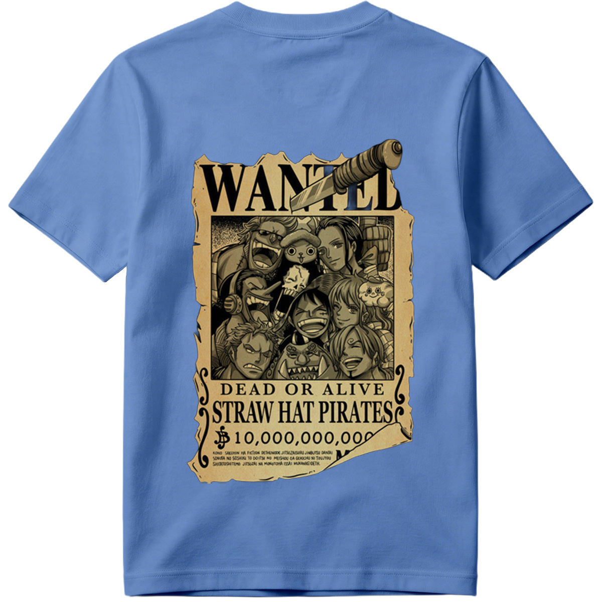One Piece Straw Hat Pirates Wanted Poster - Tee